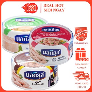 Cá Ngừ Đóng Hộp Nautilus Sốt Nước Tương Nhật/Ngâm Dầu Đậu Nành Nhập Khẩu Thái Lan Hộp 170G