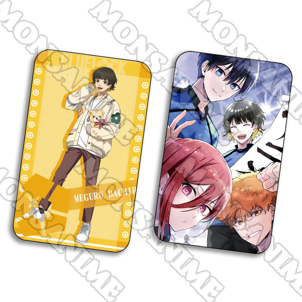 Ảnh card bo góc in hình BLUE LOCK Tiền đạo số 1 ver Áo len thẻ bo viền 5*8cm anime chibi sưu tầm 1 tấm