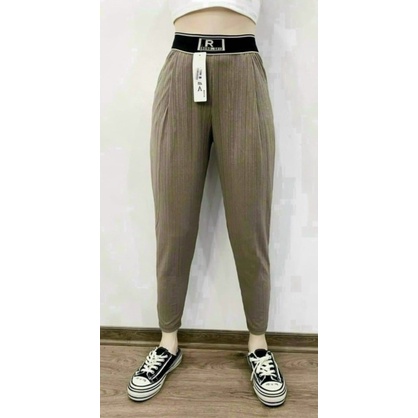 Quần Gân Tăm CẠP CHỮ siêu đẹp 3 màu freesize 38-67kg