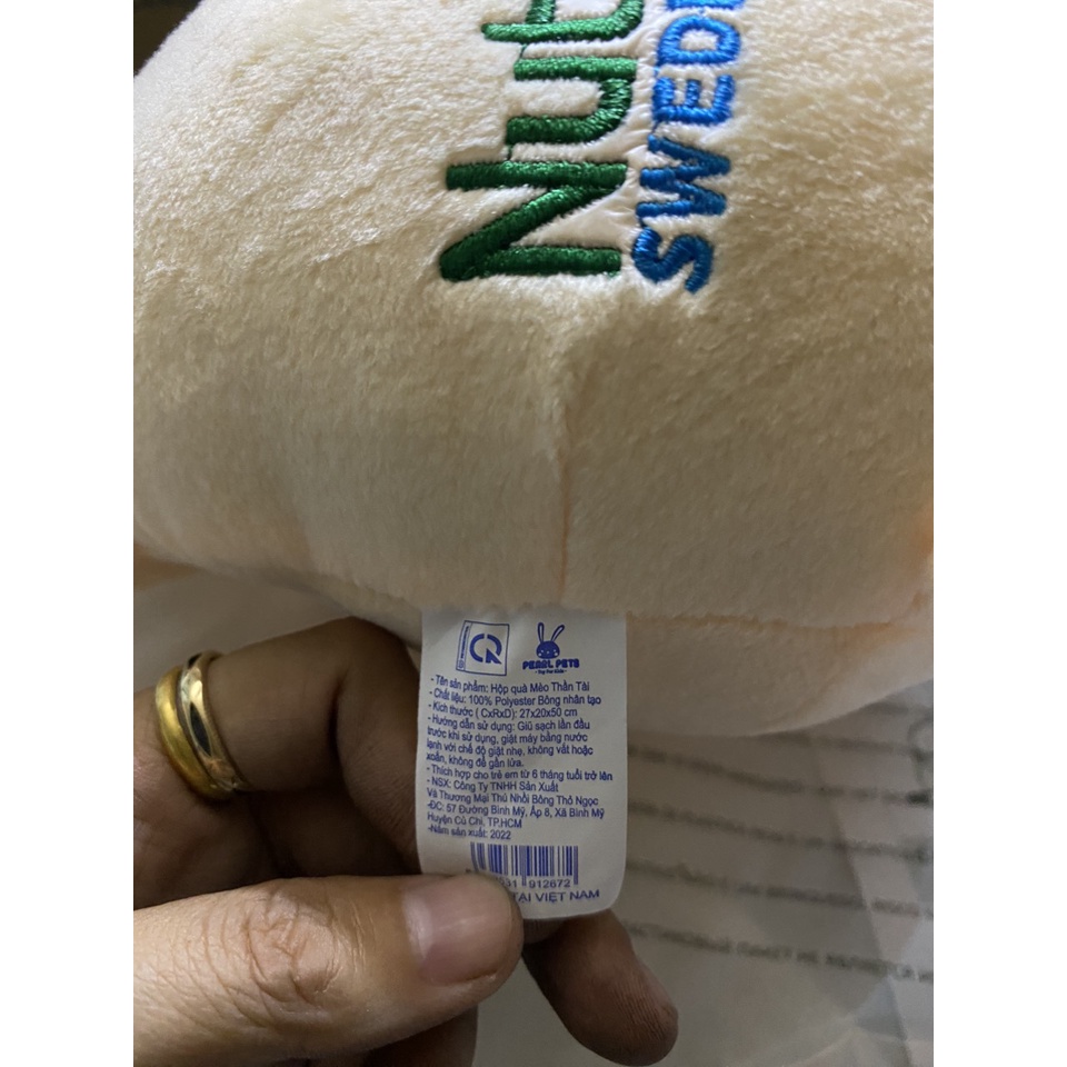 GẤU BÔNG MÈO THẦN TÀI QUÀ TẶNG SỮA NUTIFOOD