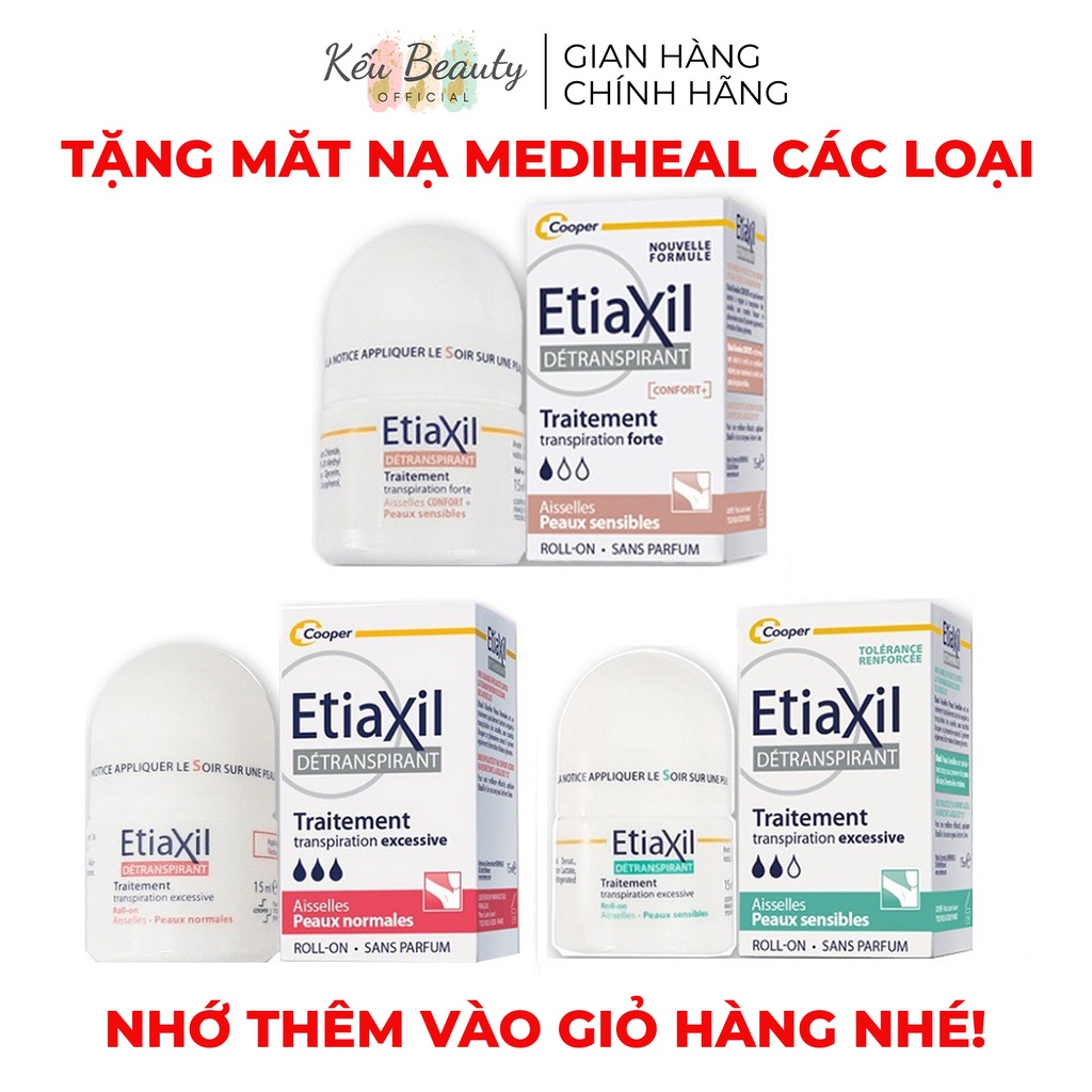 Lăn Khử Mùi, Giảm Mồ Hôi Etiaxil Detranspirant Traitement RollOn 15ml