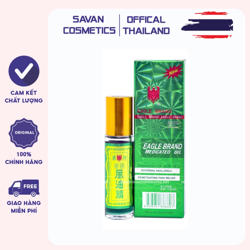 DẦU CON Ó XANH EAGLE BRAND LĂN 10ML SINGGAPORE
