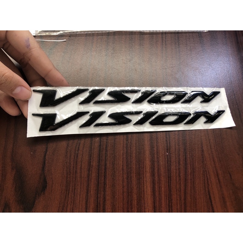 Cặp Chữ Vision 2014 Đen Loại 2