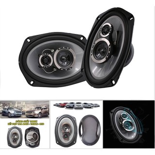 Cặp Loa Cánh Cửa Ô Tô 1000W Hình Oval 6x9 inch (16x23 cm) - Loa Đồng Trục 3 Đường Tiếng - Pincer 6941
