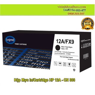 Hôp mực in, cartridge hp : 12a , canon: 303 q2612a full box