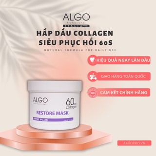 Mặt nạ hấp dầu dưỡng tóc Algo siêu phục hồi tóc collagen 60s nano plus hủ 500ml