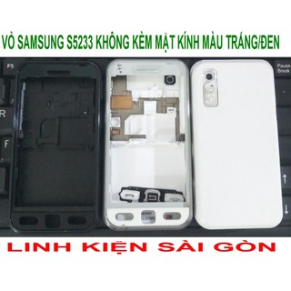 Vỏ samsung s5233 không kèm mặt kính màu trắng/đen