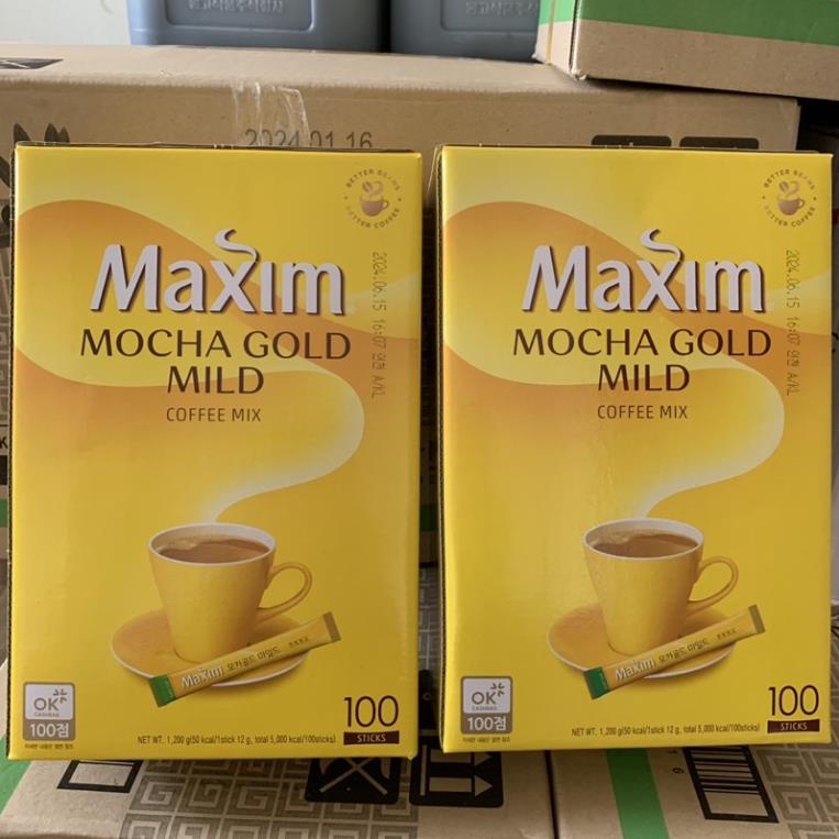 Cà phê hoà tan Maxim Hàn Quốc hộp 100 gói