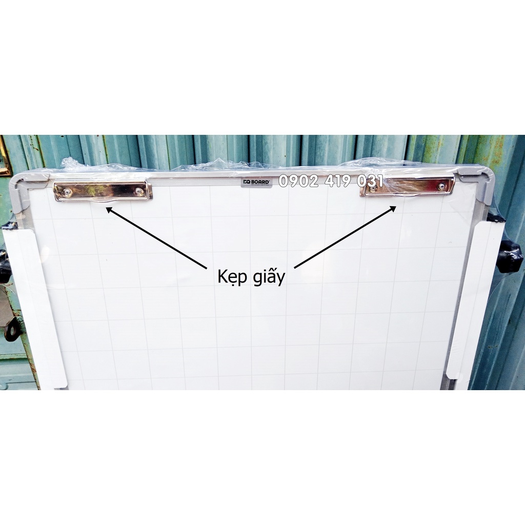 Bảng Filpchart Kẹp Giấy, Chân Gấp có bánh xe di chuyển - 60x100cm