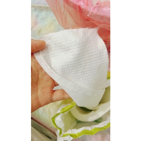 Sét 6 cuộn  khăn Mặt Khô Đa Năng Beibeirou Hữu Cơ Organic 100%