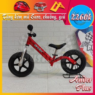 Xe thăng bằng cho bé Ander Plus - Hợp kim nhôm Aluminium, sơn anod hóa nhôm - Phù hợp với bé từ 1.5 đến 6 tuổi