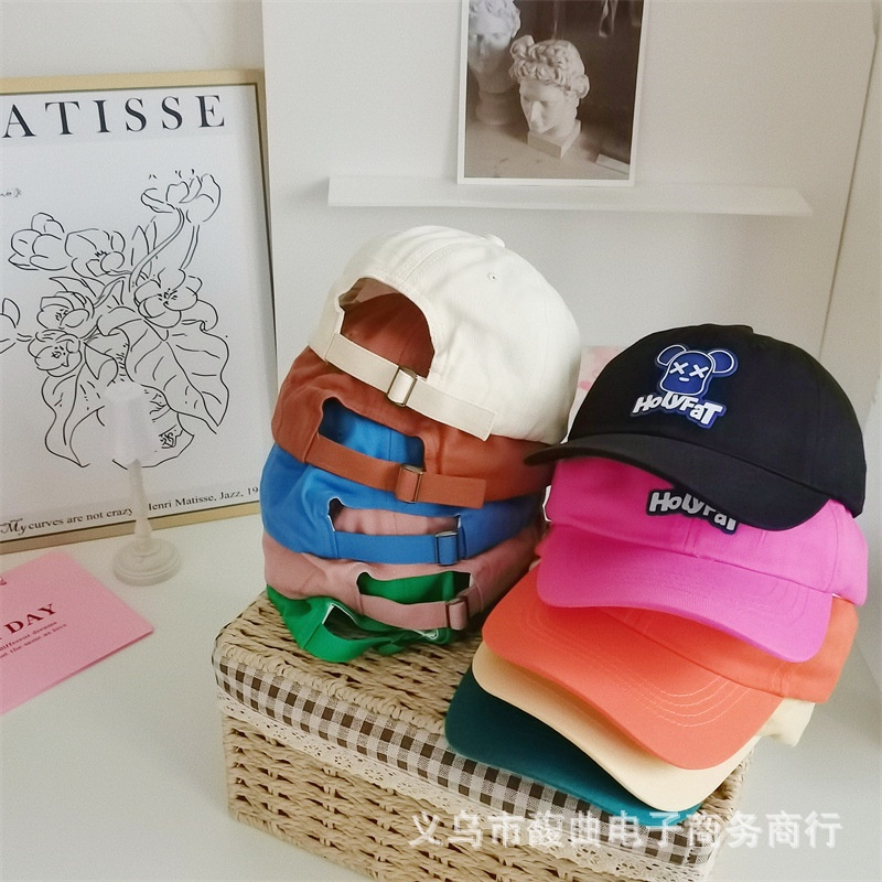 Mũ Lưỡi Trai Hình Gấu Nhiều Màu Sắc Dễ Thương Thời Trang Xuân Hè Cho Bé