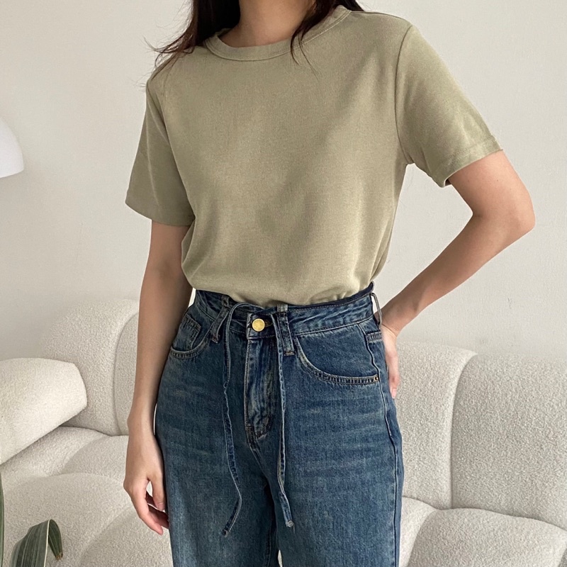 Áo phông cộc tay cổ tròn 6666_A0787