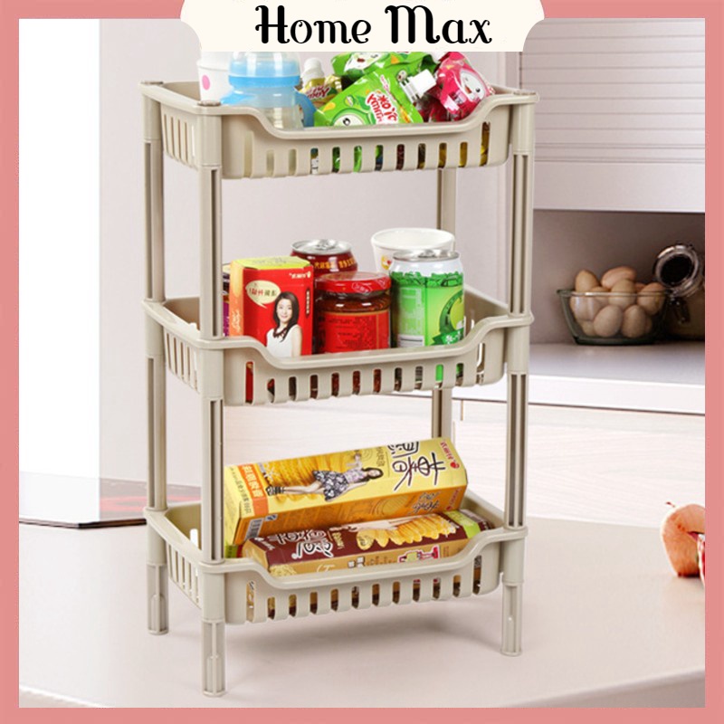 Kệ chữ nhật đựng gia vị nhựa 3 tầng ,kệ nhựa 2 tầng nhựa để đồ đa năng ,đựng gia vị trong tủ bếp,để đồ phòng tắm
