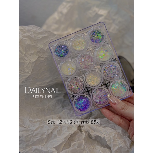 Nhũ Sequin Daily mix ẩn móng