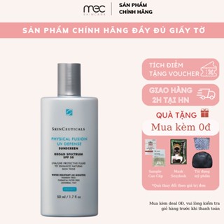 Kem chống nắng vật lí phổ rộng SkinCeuticals Fusion Physical UV Defense SPF 50 kiểm soát dầu nhờn - mecskincare
