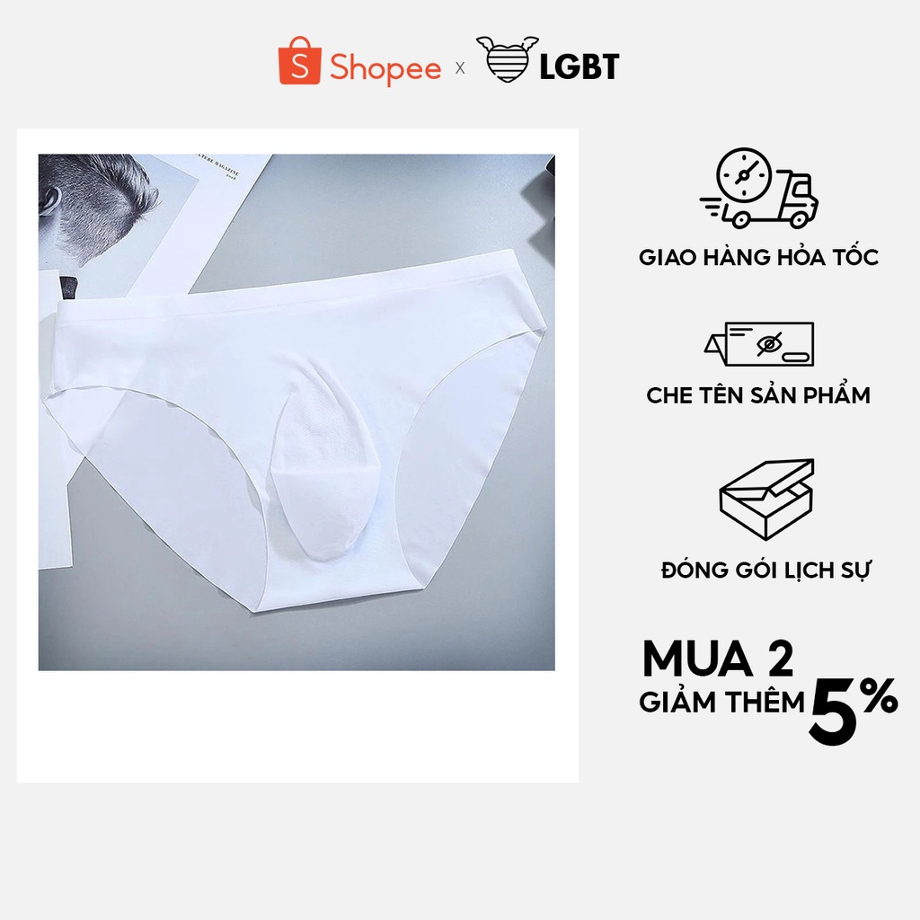 Quần lót nam tam giác thun lạnh không đường may siêu mềm mát không lộ viền - TA60