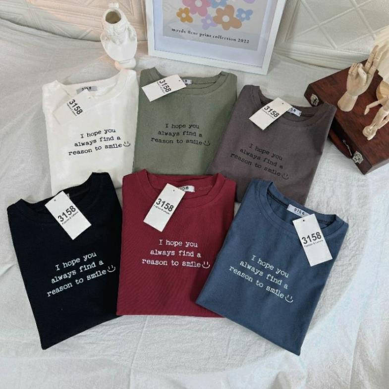 Áo Thun Cotton Khô 3158 Form Rộng Nam Nữ Unisex in dòng chữ Ihoveyou