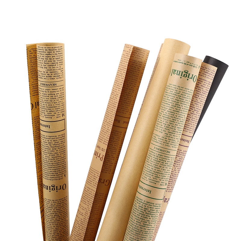 Giấy gói hoa, gói quà kraft, xi măng retro vintage cực chất ❤️ 70*50 cm