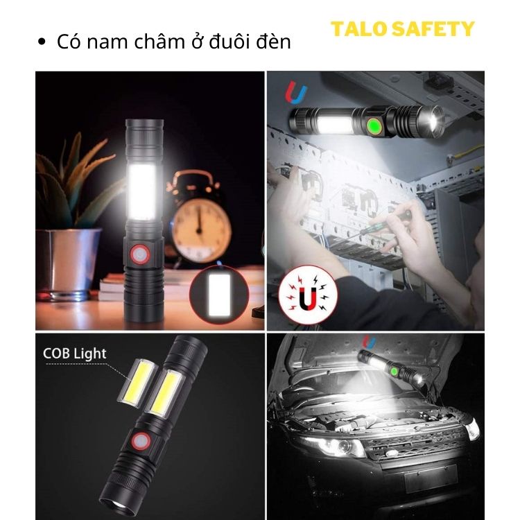 Đèn pin mini cầm tay siêu sáng hợp kim nhôm led T6 MÃ 23