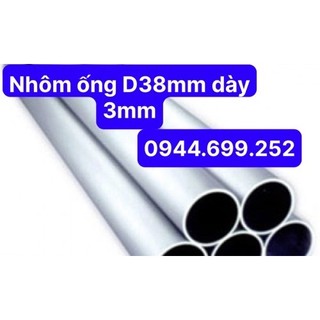Nhôm ống a6061 d38mm dài 3mm dài 1m