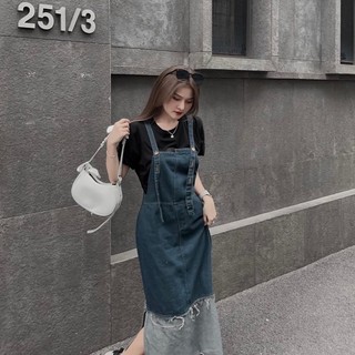 ĐẦM YẾM JEANS HAI DÂY