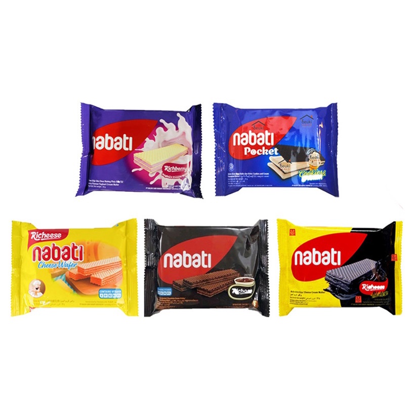 Bánh kem xốp Richoco/Richeese Nabati gói 50g