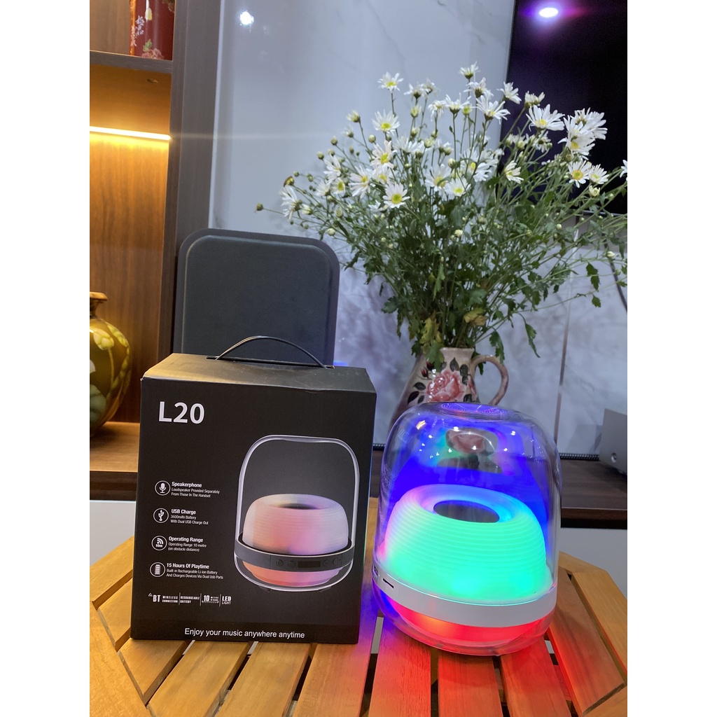 Loa bluetooth L20  có đèn Led bluetooth 5.0