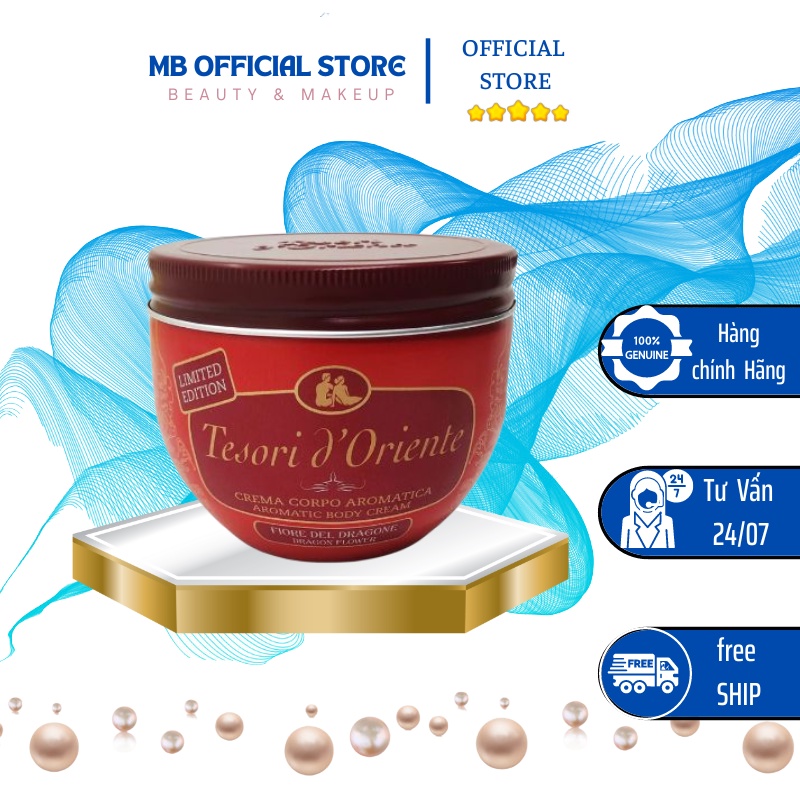 [ HÀNG CHÍNH HÃNG ] Kem Dưỡng Da Tesori d’Oriente Hương Thanh Long 300g