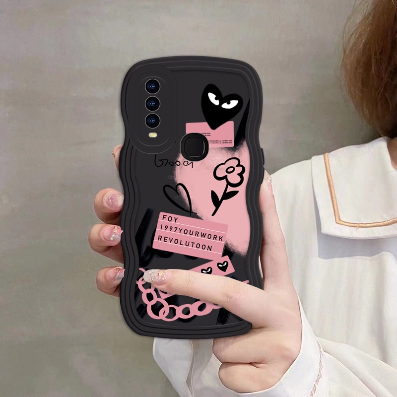 Ốp Điện Thoại Silicon Chống Rơi Họa Tiết graffiti Cho vivo y17 y11 y15 y12 y20 y21 y93 y91 y50 y15s