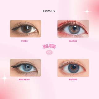 Kính áp tròng màu xanh biển FROMLX Contact Lens phong cách tây sáng áp tròng & giãn tròng