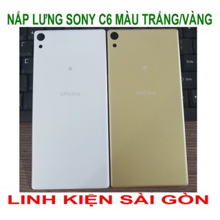 Nắp lưng sony c6 màu trắng/vàng