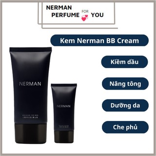 Kem che khuyết điểm nam Nerman BB Cream Invisible 3 in 1 Chống nắng SPF 45+, che khuyết điểm và dưỡng ẩm da