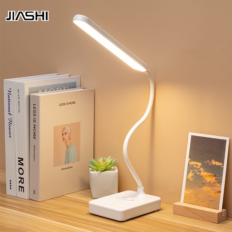 Đèn LED để bàn JIASHI bảo vệ mắt có thể sạc lại bằng cổng USB dành cho học sinh