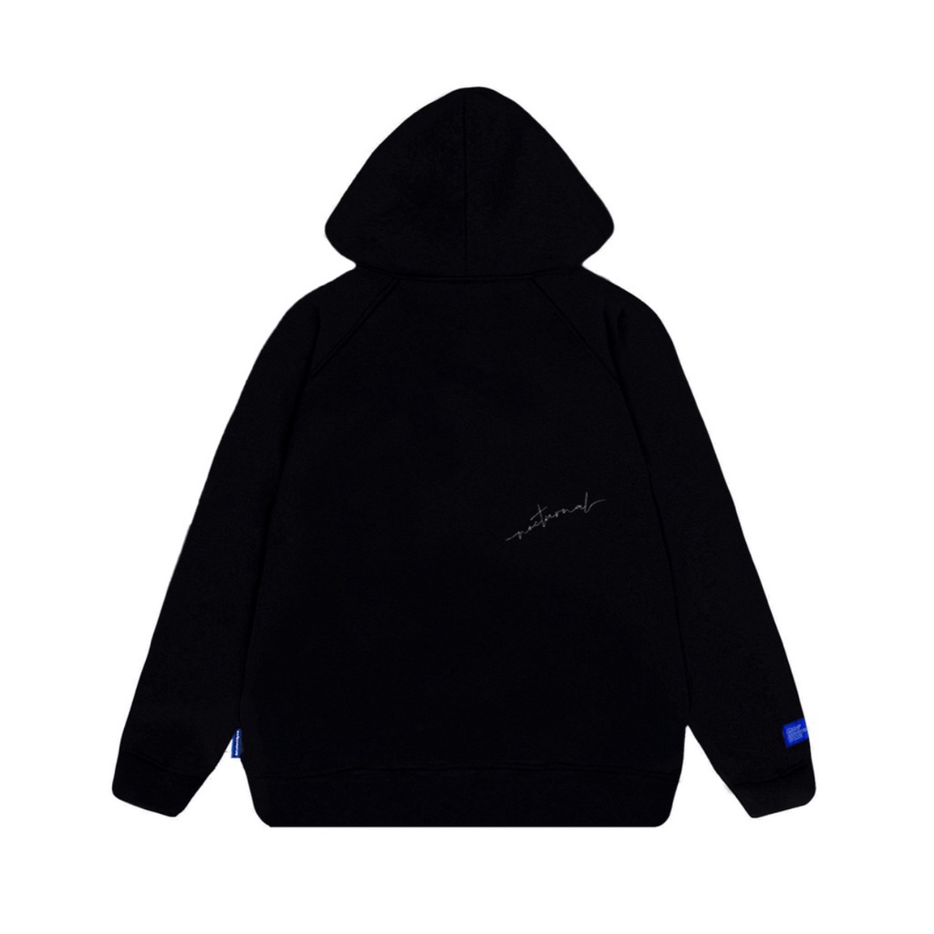 Áo Hoodie Zip Nỉ Bông Cotton Noc Dáng Rộng Cho Nam Nữ