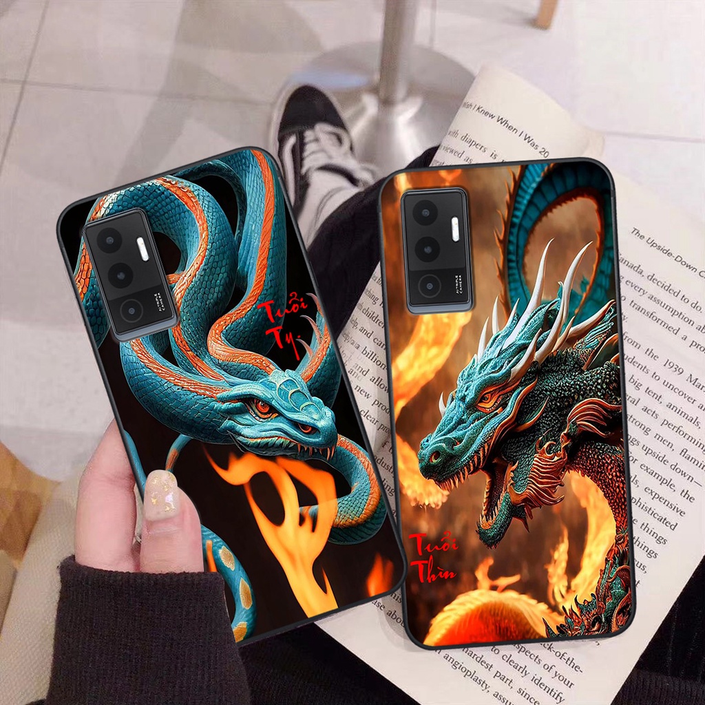 Ốp Vivo V23e in hình 12 con giáp siêu chiến binh cực chất