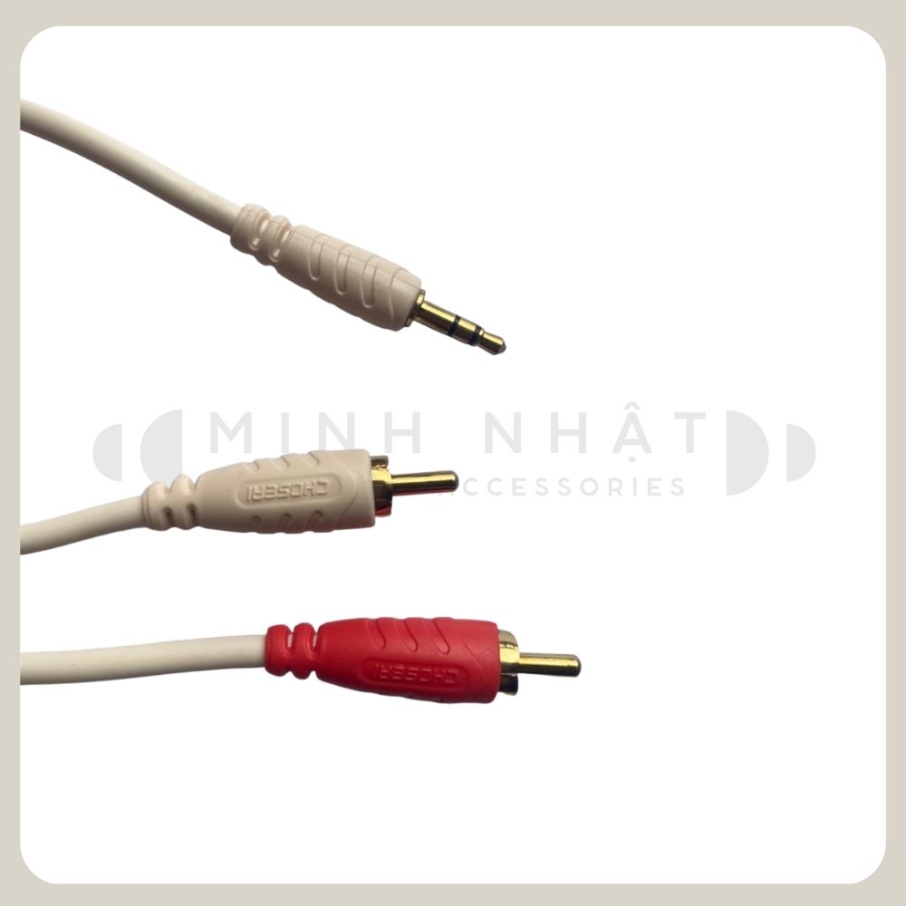 Dây 3.5 ra hoa sen  dài 1m8 cao cấp kết nối âmly, laptop, máy tính, điện thoại, Mixer, Micro, soundcard chuyê