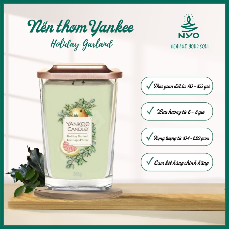 Nến thơm hương Hội Hoa – Holiday Garland - Yankee Candle