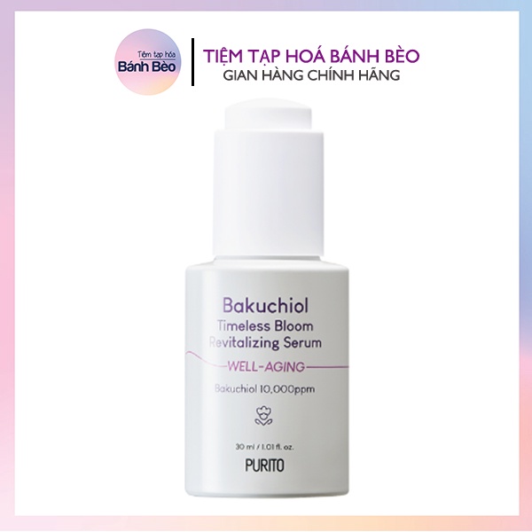 Tinh chất chống lão hóa săn chắc da PURITO Bakuchiol Timeless Bloom Revitalizing Serum 30ml