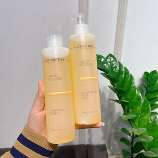 Combo sữa rửa mặt + toner trẻ hóa da Christina Forever Young