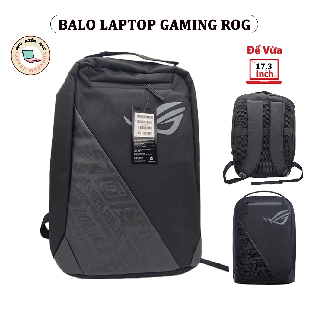 Balo Laptop Gaming ROG Size 17.3 Inch, Balo Cỡ Lớn Đựng Laptop Gaming 17inch 17.3inch, Cặp Đựng Máy tính Xách Tay