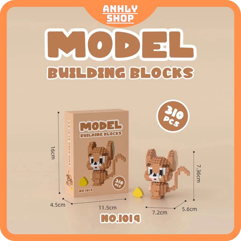 Đồ Chơi Lắp Ráp Xếp Hình Le-Go Model Tom and Jerry