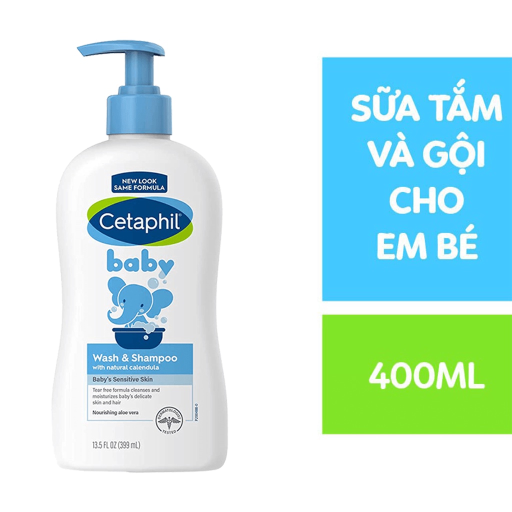  Sữa Tắm Gội CETAPHIL Dịu Nhẹ Cho Bé 400mL - Sản Phẩm Chính Hãng Tại Zitore