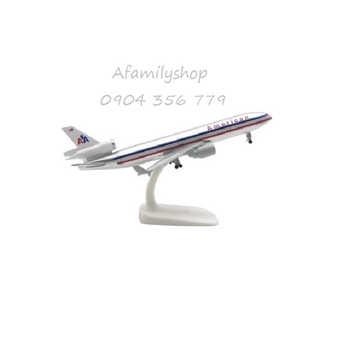 Mô Hình Máy Bay Chiến Đấu American MD-11 20cm có bánh xe