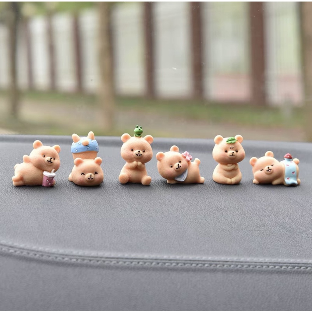 Trang trí taplo ô tô hình gấu nâu dễ thương - Gấu nâu để taplo ô tô trưng bày , Phụ Kiện Trang Trí Hơi , Xe Hơi, Bàn Làm