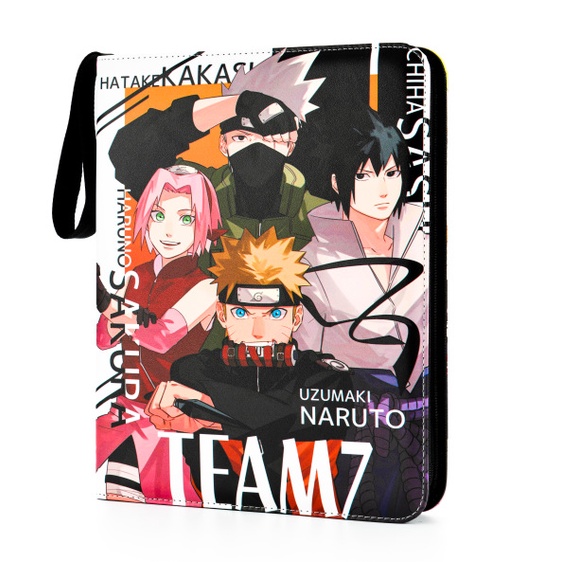 Sổ Da Sưu Tầm Thẻ Nhân Phẩm 400 Ô Naruto, One Piece Siêu Đẹp
