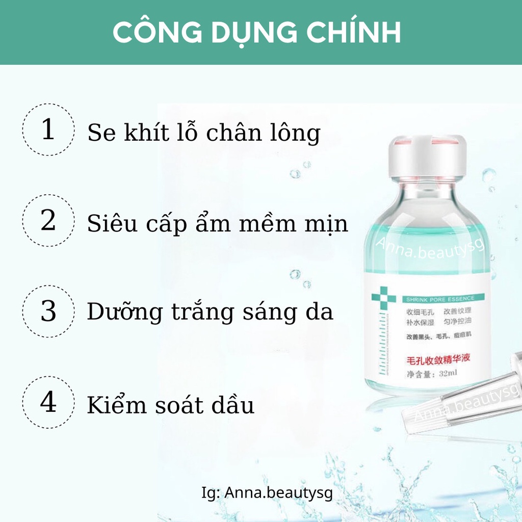 Serum se khít lỗ chân lông zhencai nội địa trung