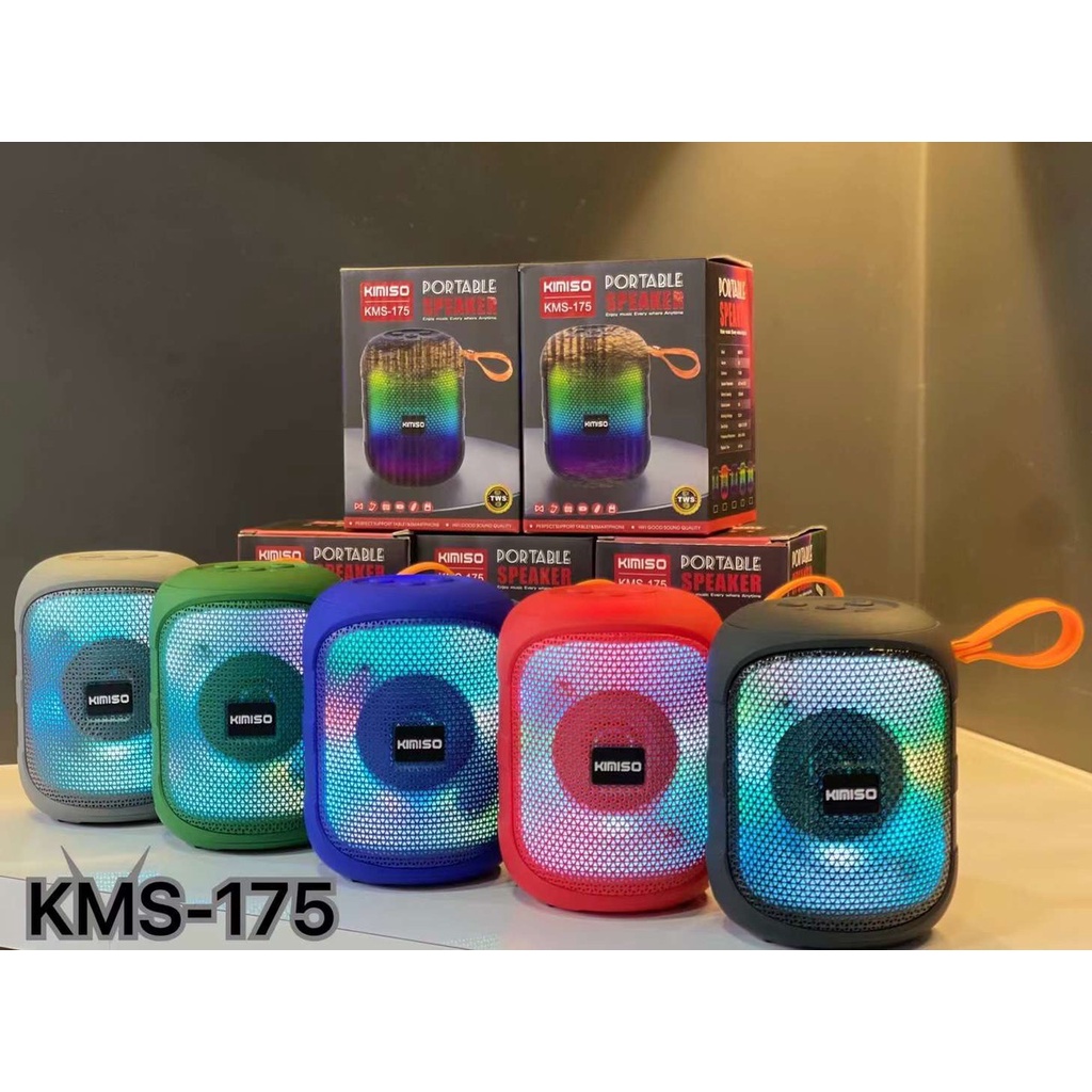 LOA BLUETOOTH MINI KIMISO KMS-175 CÓ ĐÈN LED
