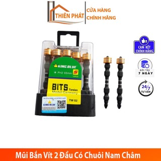 Combo 10 đầu bắn vít nam châm, đầu bắn vít nam châm King Blue