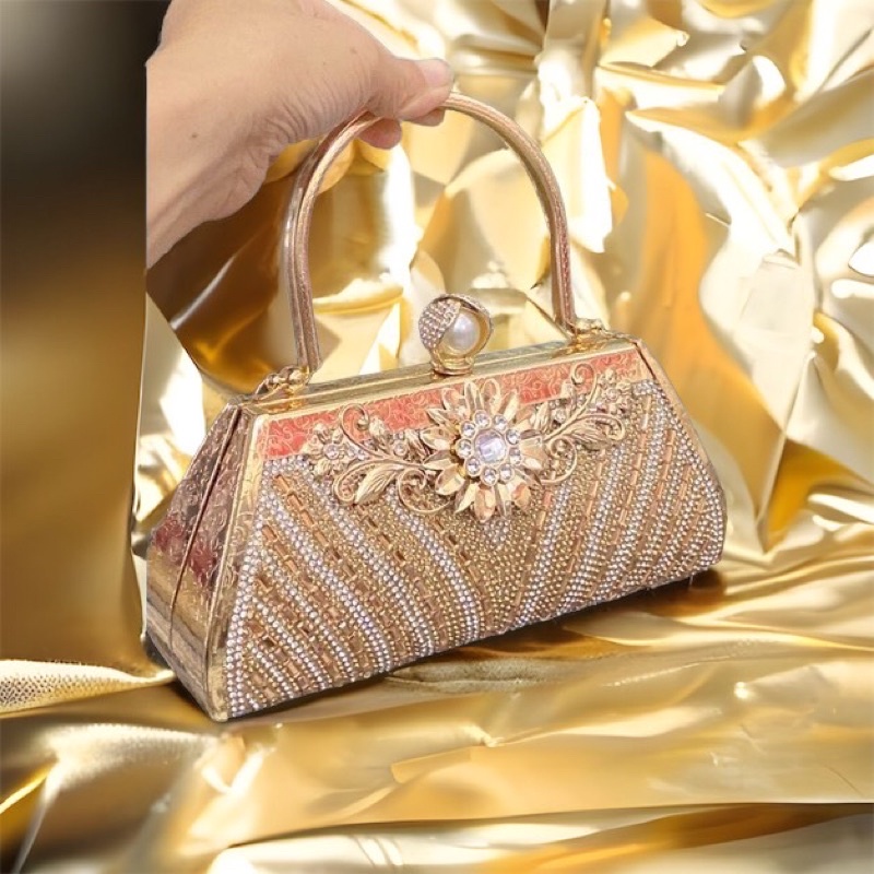 Bóp Đầm Đeo Vai Kết Hạt Thủ Công Hàng Cao Cấp Có Quai{ Nhận giao hoả tốc trong ngày khu vực tphcm}